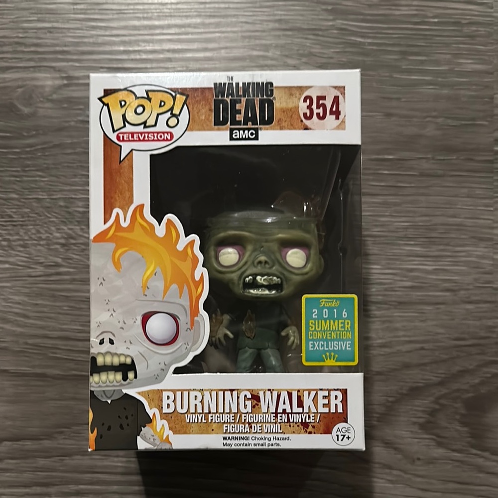 Funko Pop! Burning Walker from the Walking Dead